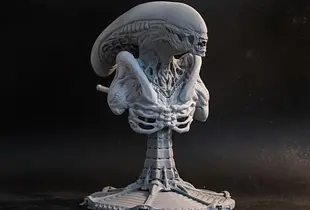 Alien bust