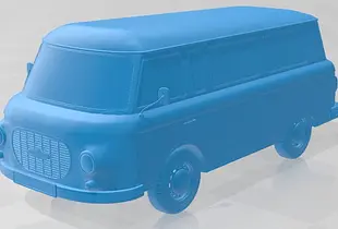 Barkas B 1000 Minibus Printable Van 