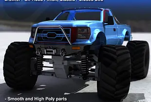 MyRCCar Typical Pickup 2. 1/10 Multi-Wheelbase and Multi-Style RC Truck Body