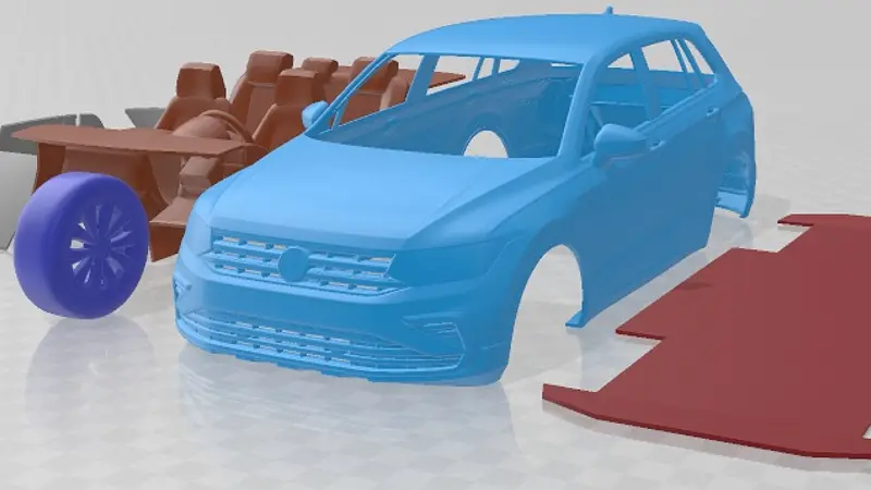 Volkswagen Tiguan 2021 Printable Car 