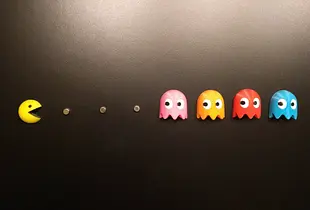 Tiny 3D Pacman Fridge Magnets