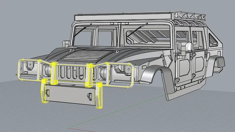 Hummer H1 Brush Guard