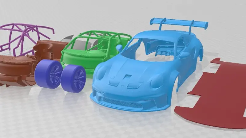 Porsche 911 GT3 Cup 2021 Printable Car 