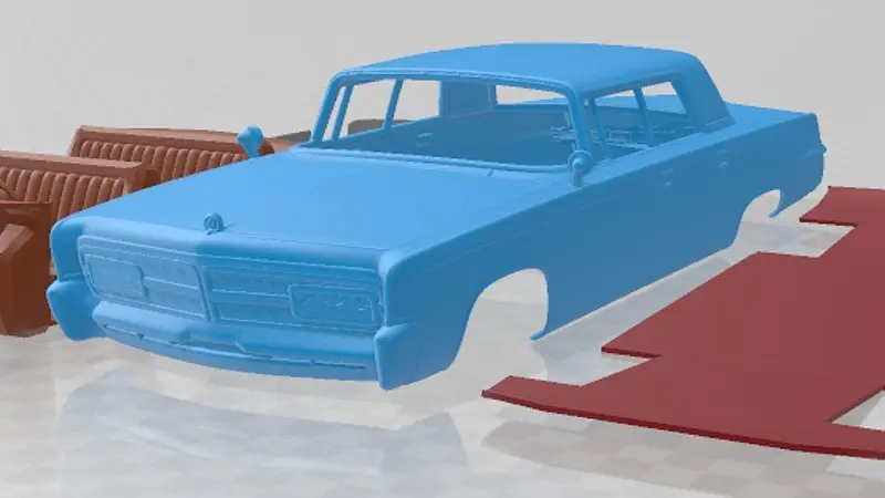 Chrysler Imperial Crown 1965 Printable Car 