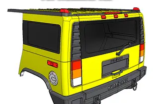 3D PRINTED RC CAR HUMMER H2 SUV Conversion kit by AN3DRC