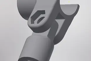 Microphone clamp  1/2" mit thread M10 / 3/8" 