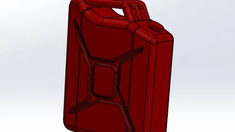 RC Crawler Scale Gas Can (Jerrycan) M3 Screw Mount