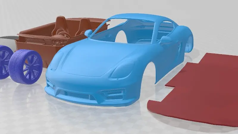 Porsche Cayman GTS 2014 Printable Car 