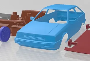 Mitsubishi Colt 1984 Printable Car 