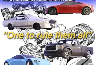 MyRCCar KIDS On-Road, 1/10 Next-Gen Customizable RC Car Chassis