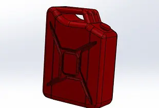 RC Crawler Scale Gas Can (Jerrycan) M3 Screw Mount