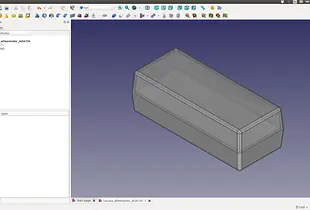 Modelo FreeCad de carcasa de alimentador AOA150