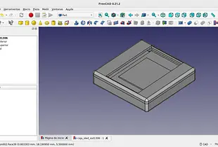 Modelo FreeCad de caja oled ssd1306