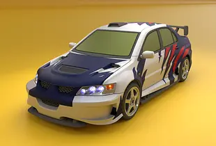 RC 1/10 Lancer E VIII - Blacklist #9