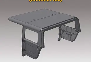 2 door -> 4door conversion mini kit for 3d printed Hummer by AN3DRC
