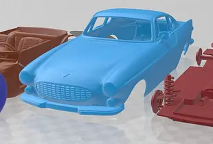 Volvo P1800 1972 Printable Car 