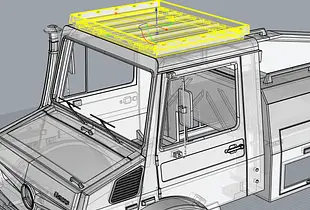TRX6 Unimog roof rack