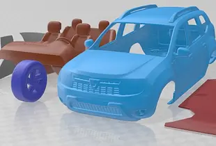 Dacia Duster 2011 Printable Car 