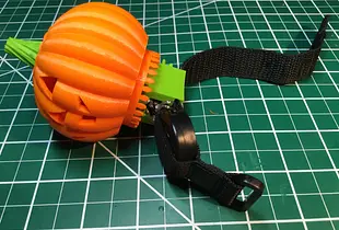 Lighted Motorized Halloween Pumpkin Bracelet