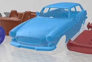 Volvo P1800 1973 Printable Car 
