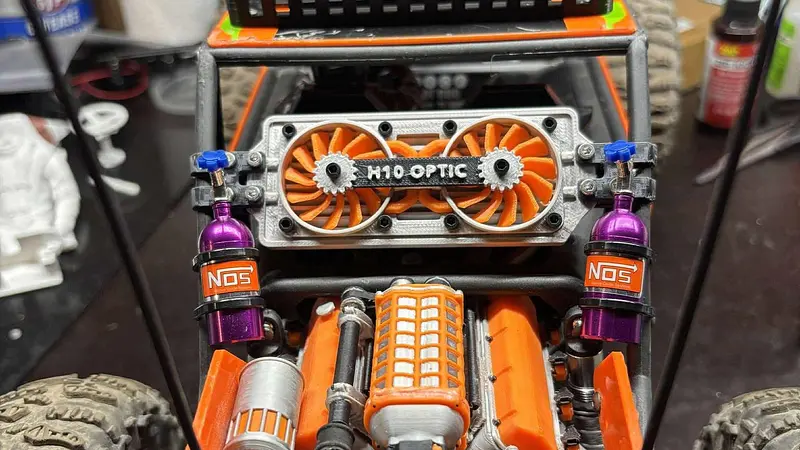 1/10 RADIATOR FAN SUITABLE FOR VP H10 OPTIC OR OTHER 1/10, 1/8 ROCKBUGGYS