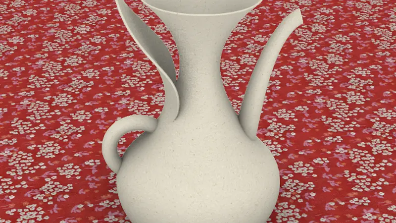 jug with leaf