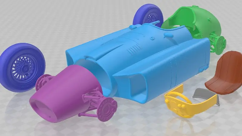 Ferrari D50 1956 Printable Car