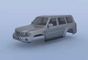 NISSAN PATROL Y61 one piece body 313mm wheelbase