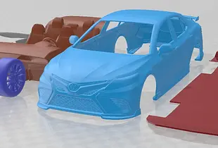 Toyota Camry TRD 2020 Printable Car 