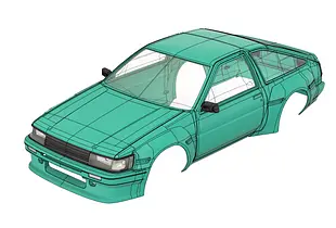 1:10 AE86 Body