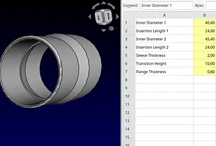 Parametric Hose To Hose Sleeve