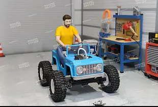 Ford Bronco Power Wheels With Driver 1/10 Scale for SCX24