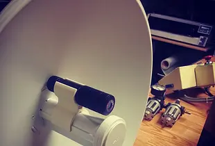 Laser mount for Ubiquiti Powerbeam