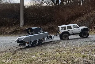 TRAILER FOR DEATHBOAT - 1/6 SCALE TRAILER FOR AXIAL SCX6