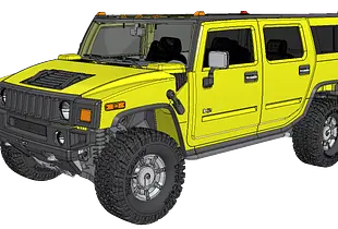 3D PRINTED RC CAR HUMMER H2 SUV IN 1/8.5 SCALE BY AN3DRC