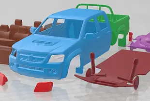 Holden Colorado CrewCab LX 2008 Printable Car 