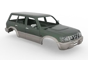 Nissan Patrol Y61 GR 5 Door STL files