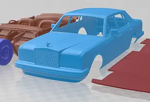 Rolls Royce Silver Spirit Spur 1980 Printable Car 