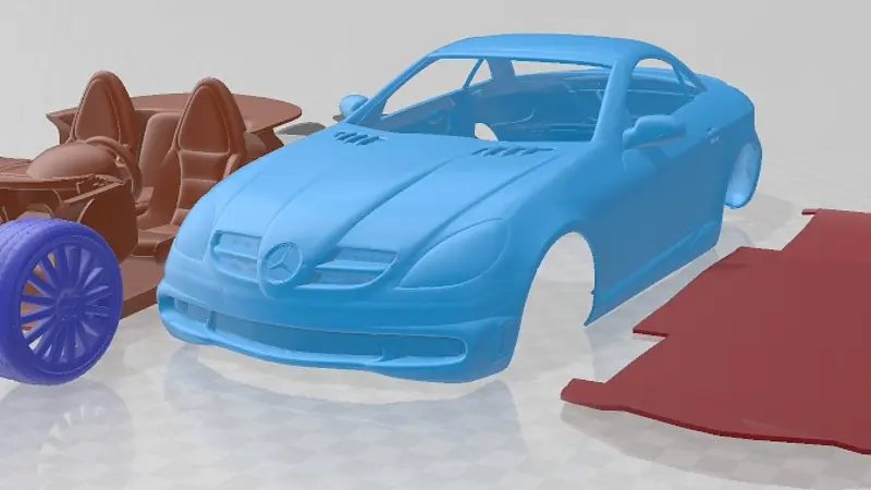 Mercedes SLK AMG 2005 Printable Car 