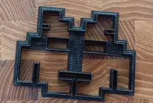 Space invader cookie cutter