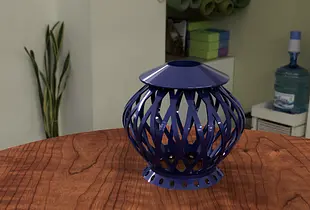 "Elegance Illuminated: 3D Stylish Lampshade Design"