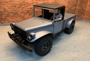 LIKE DODGE M37 1/4 TON TRUCK - BODY FOR AXIAL SCX10II 313mm chassis