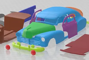 Chevrolet Fleetline Aerosedan 1948 Printable Car 