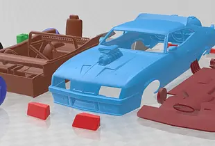 Ford Falcon 1973 Mad Max Interceptor Printable Car 