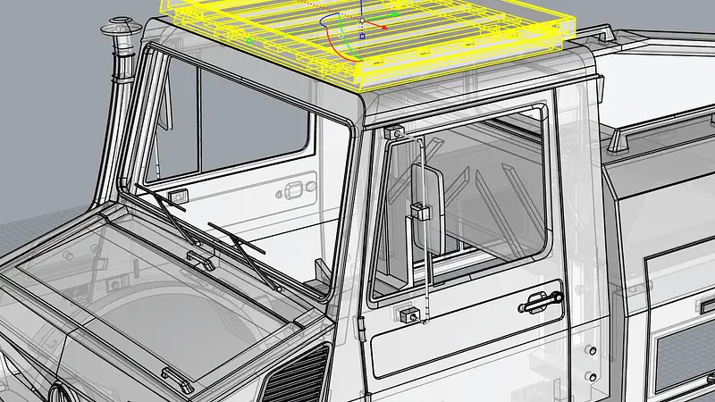 TRX6 Unimog roof rack
