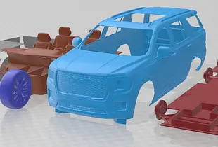 GMC Yukon Denali 2021 Printable Car 