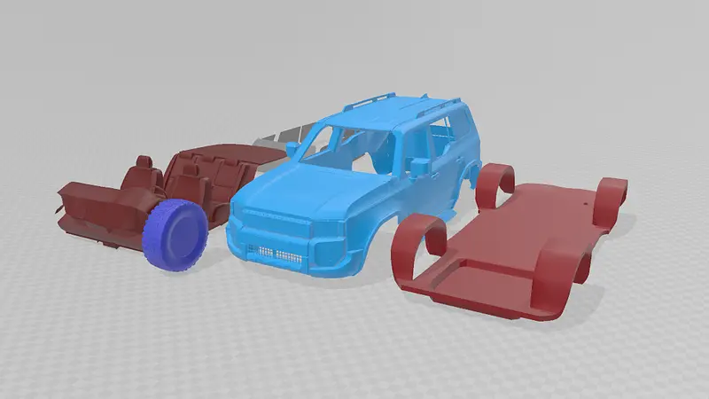 Toyota Land Cruiser 250 First Edition 2024 - Printable Model in Separate Parts