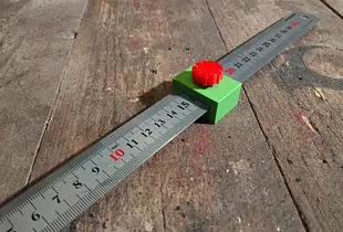 Steel ruler marking gauge