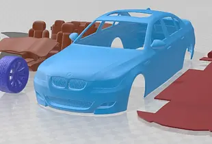 BMW M5 E60 2005 Printable Car 