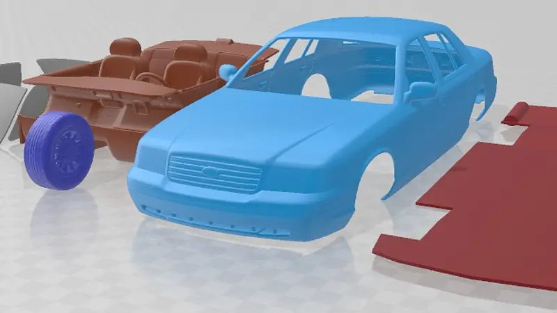 Ford Crown Victoria 1998 Printable Car